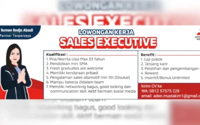 Lowongan Pekerjaan Sebagai Sales Mobil Mitsubishi (Cabang Tebet – Jakarta Selatan)