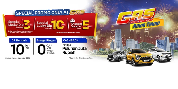 PROGRAM PENJUALAN MITSUBISHI MOTORS GEBYAR AUTO SHOW (GAS) NOVEMBER 2024